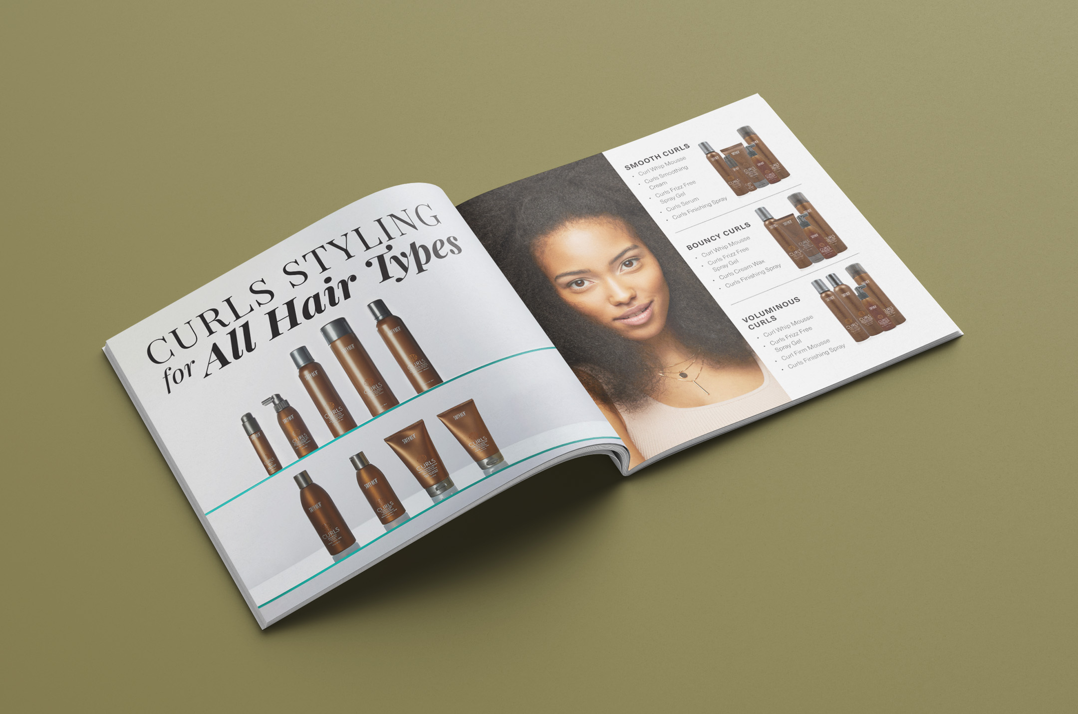 Surface Haircare Booklet Design