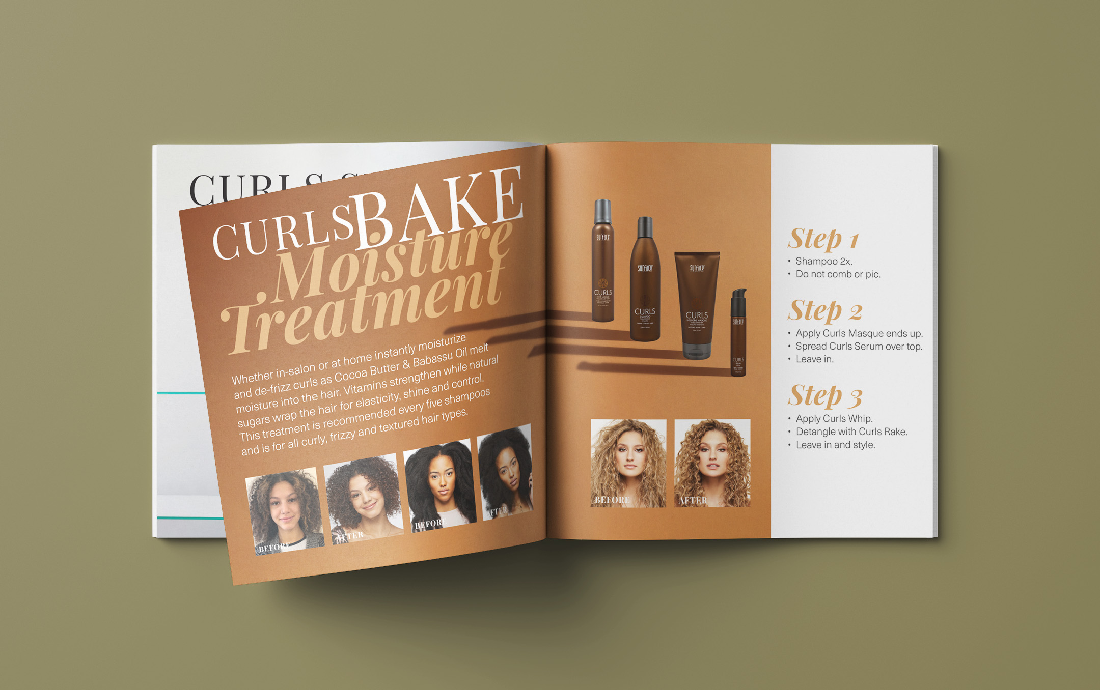 Surface Haircare Booklet Design